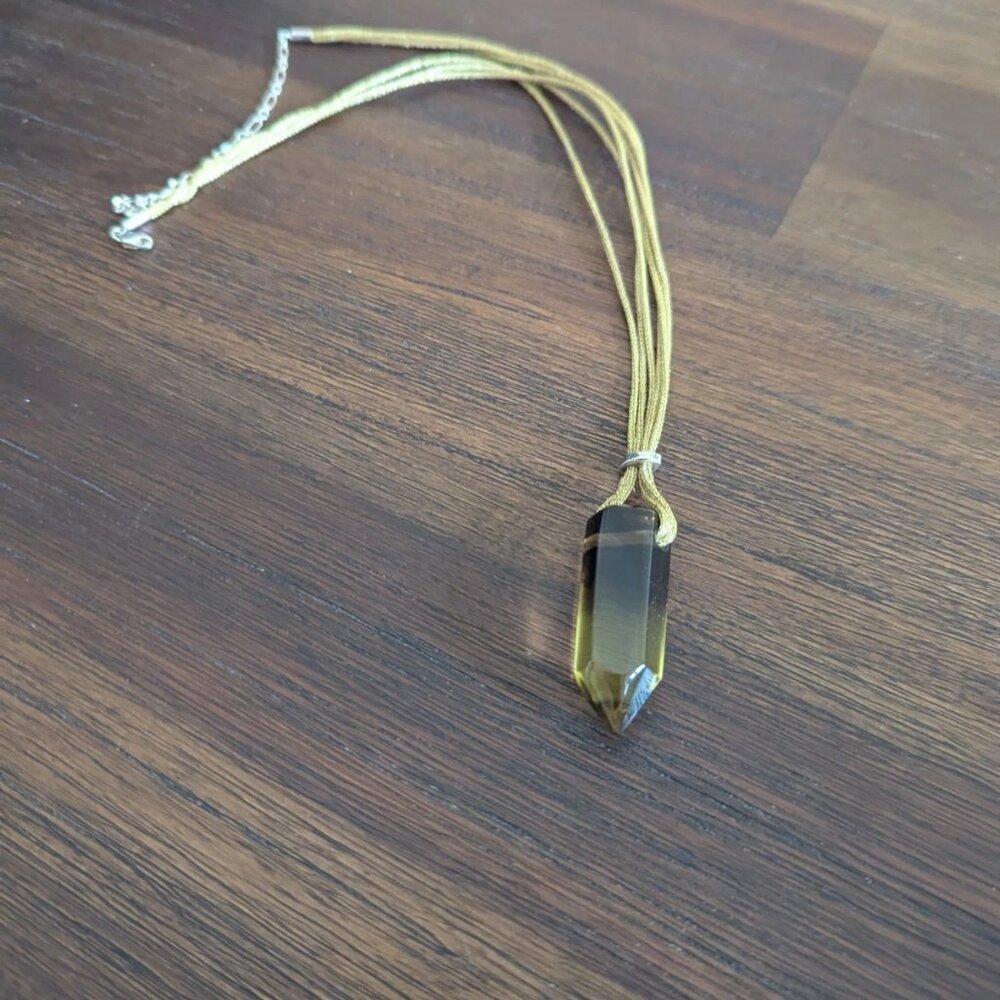 Phantom Quartz Crystal Necklace